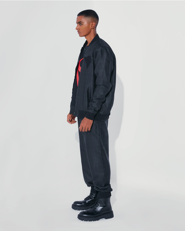 FSP monogrammed black bomber jacket 