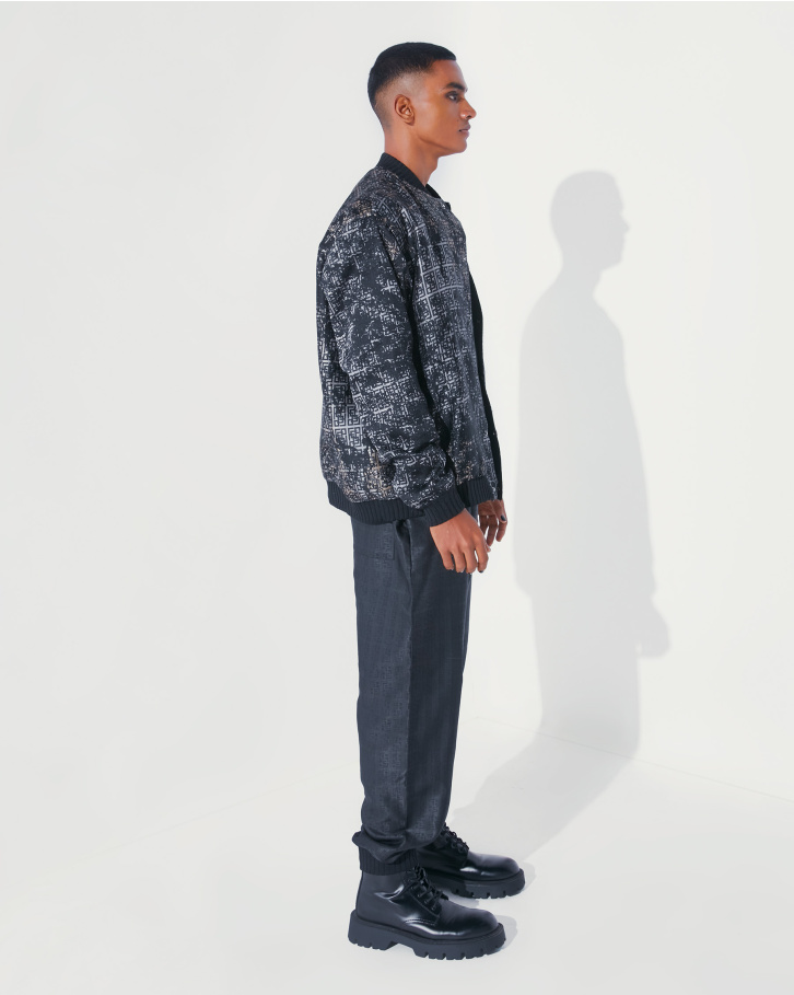 Texturised FSP monogrammed jacket