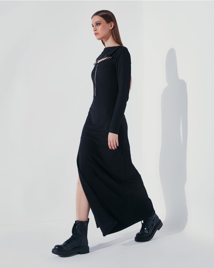 Greca jersey long dress