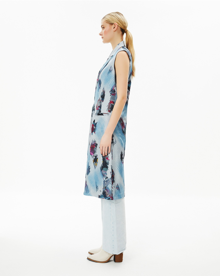 Blue Love Long Jacket