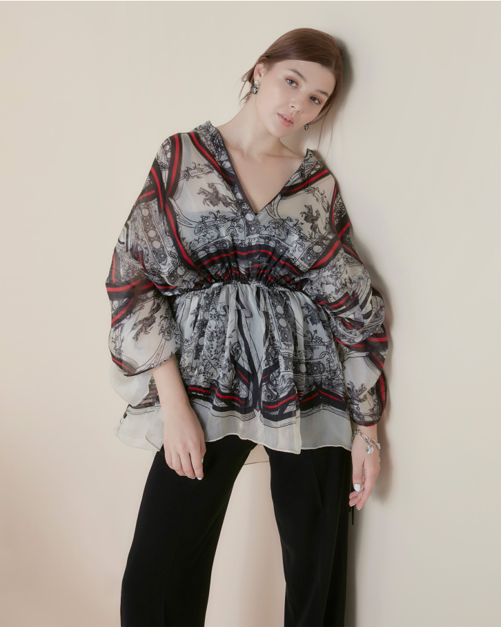 Crimson Nouveau top