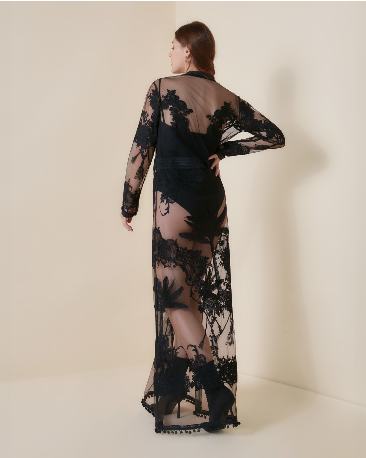 Black Areca long dress