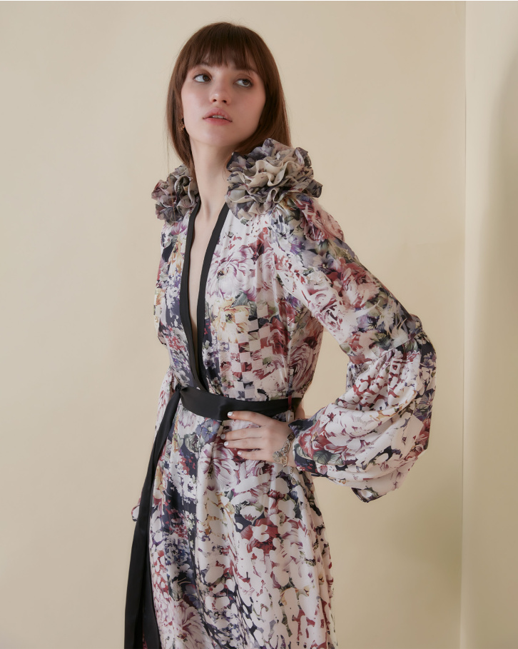 Botanic Lynx long dress
