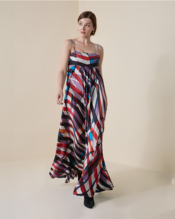 Psychedelic slip dress