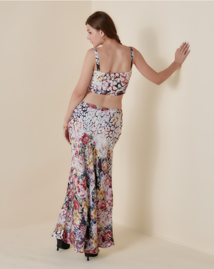 Botanic Lynx cut out dress