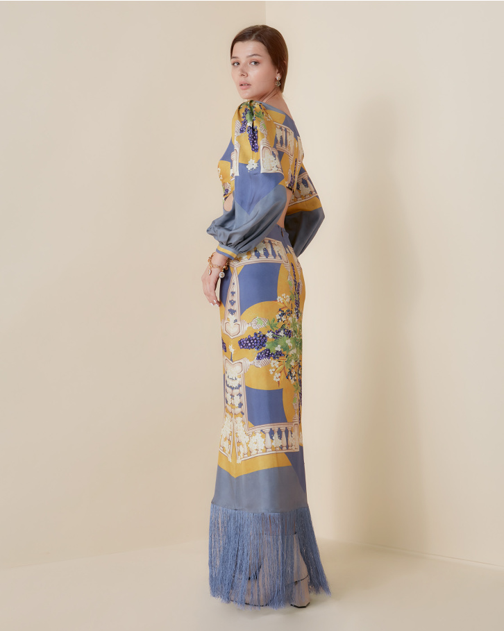 Chateau Limar long fringe dress