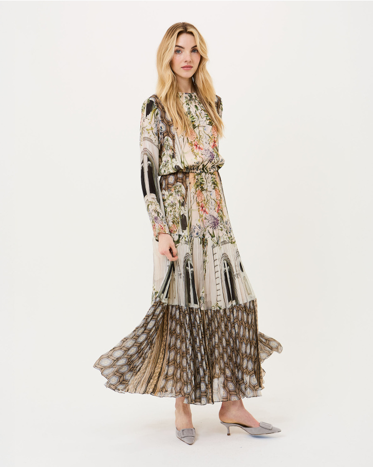 Floral Facade Midi Dress