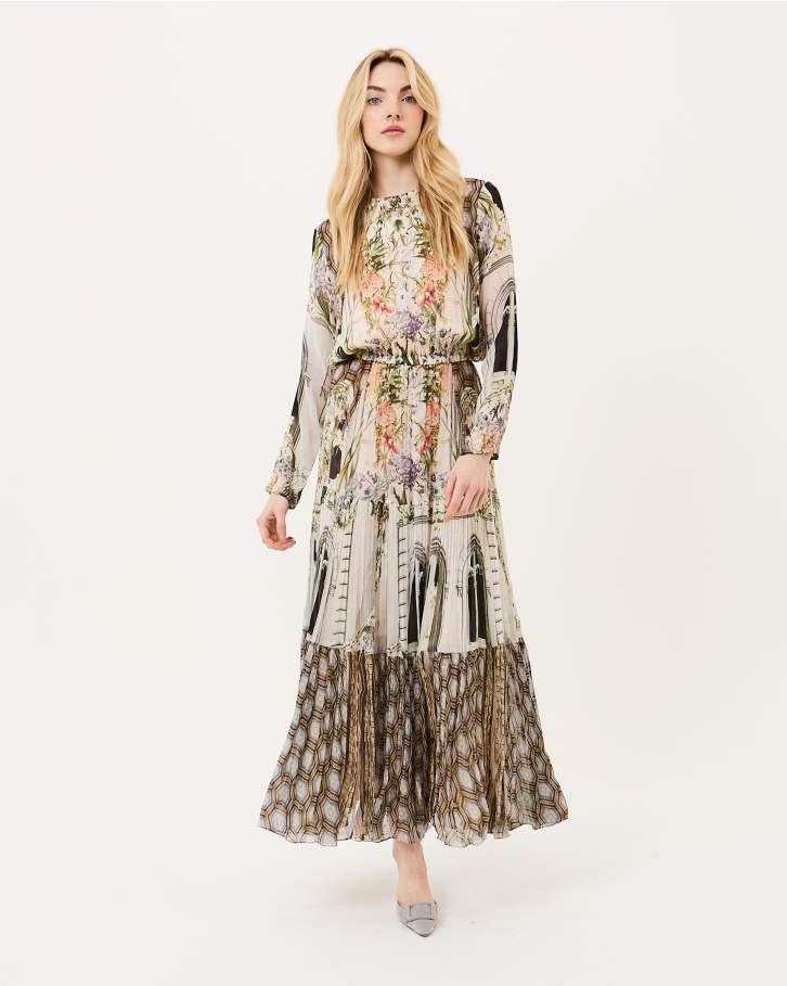 Floral Facade Midi Dress