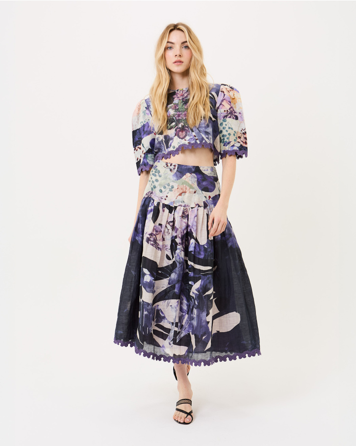 Garden of Wisteria Cropped Top
