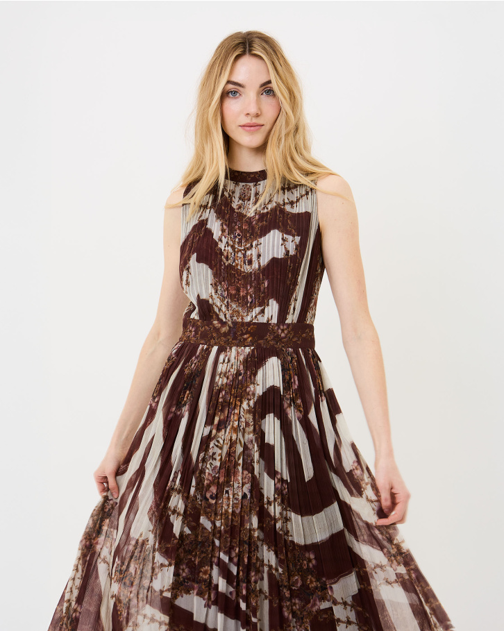 Umber Latte Midi Dress