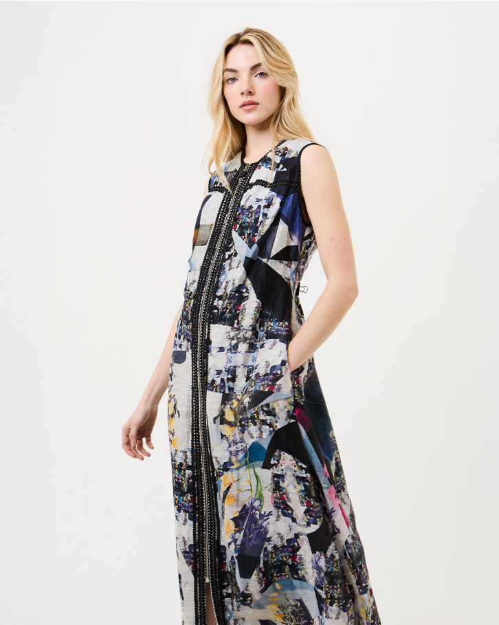 Baritone Blue Midi Dress