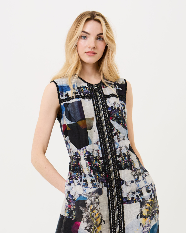 Baritone Blue Midi Dress