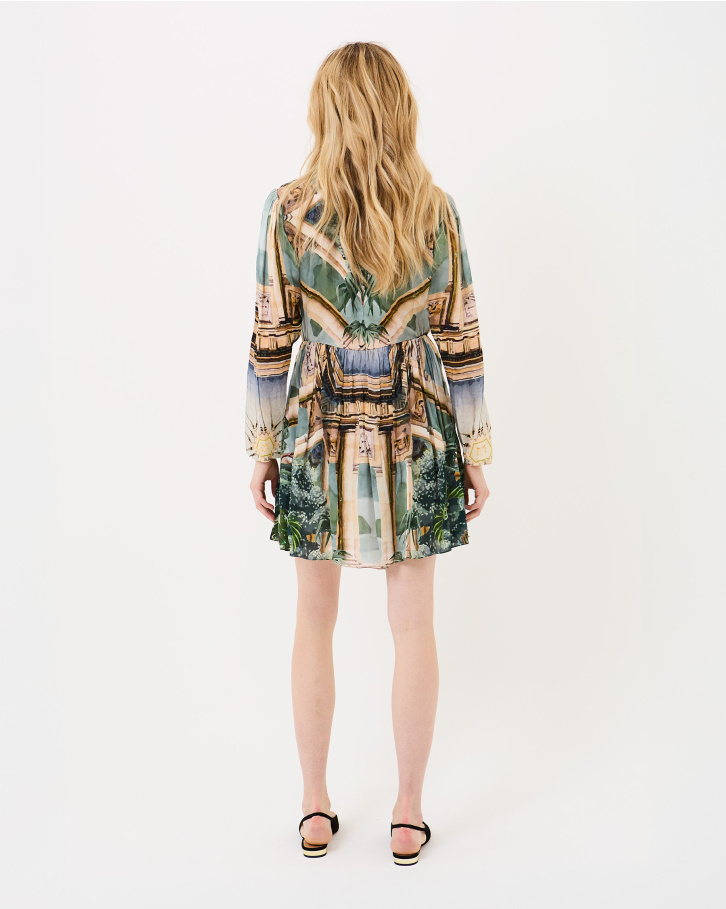 Palm and Prism collared dress