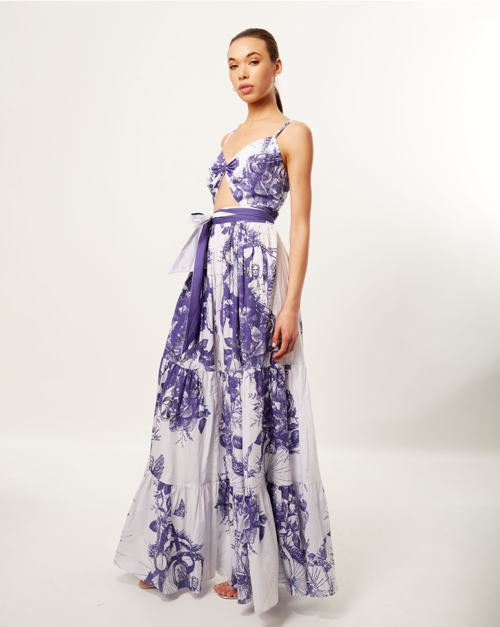 Tuscany Dream Cut-Out Long dress
