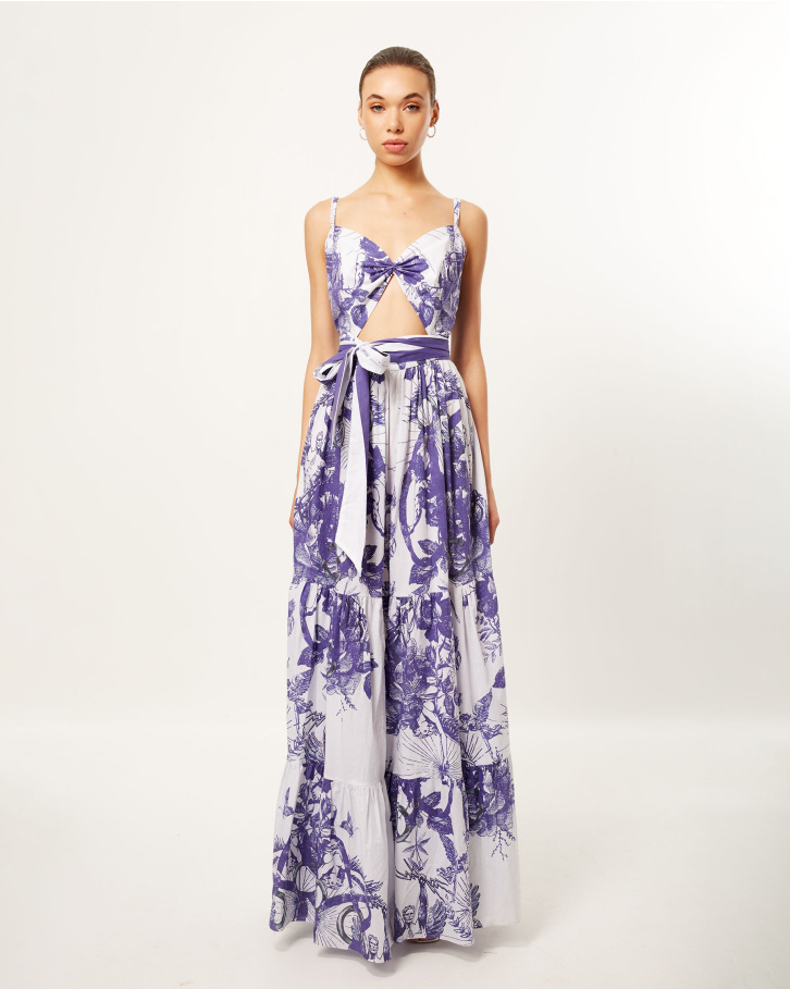 Tuscany Dream Cut-Out Long dress