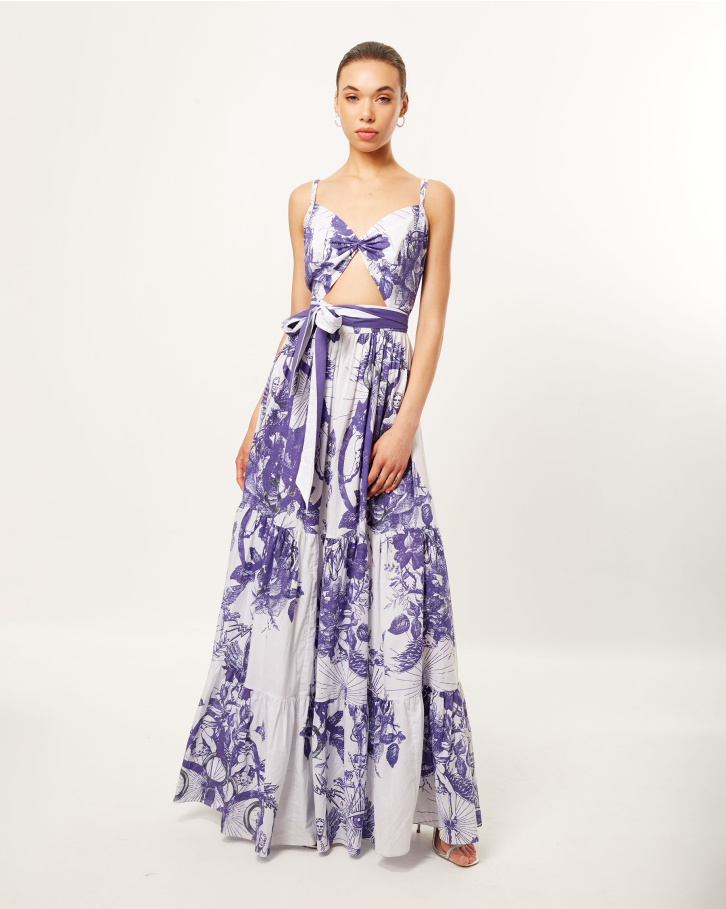 Tuscany Dream Cut-Out Long dress