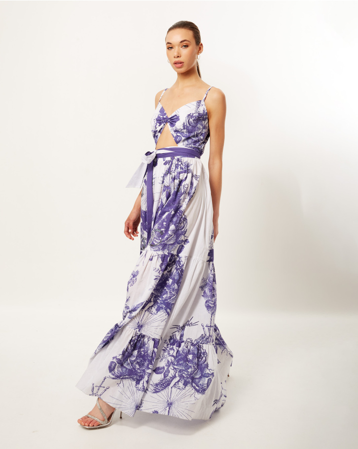 Tuscany Dream Cut-Out Long dress
