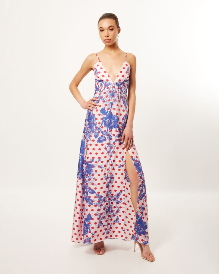 Dotted Tuscany Dream Slip Dress