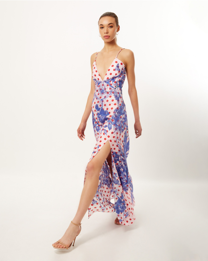 Dotted Tuscany Dream Slip Dress
