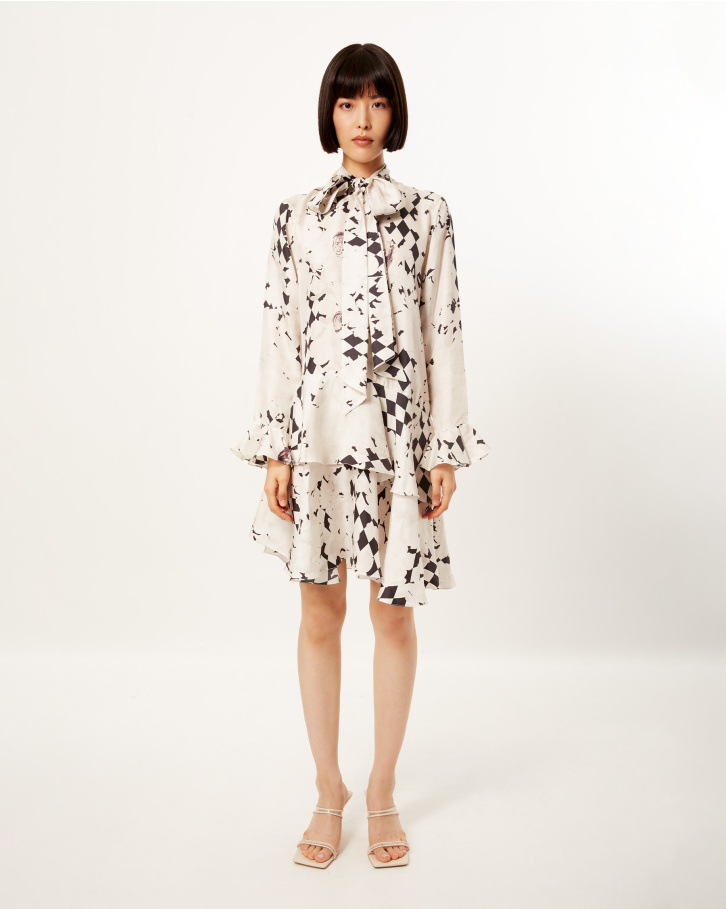 Vatican Fresco Short Dress