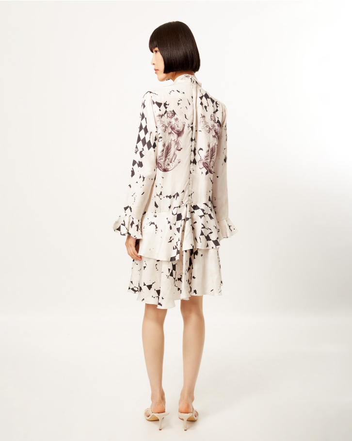 Vatican Fresco Short Dress