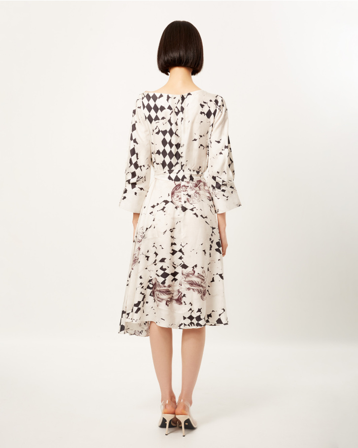 Vatican Fresco Midi Dress
