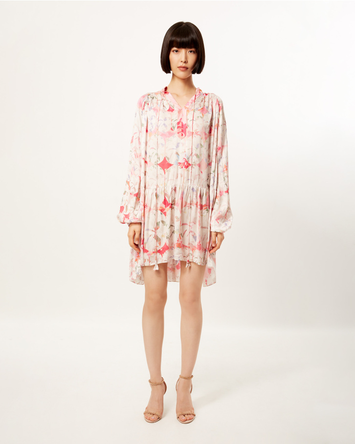 Blush Floret Short Dress