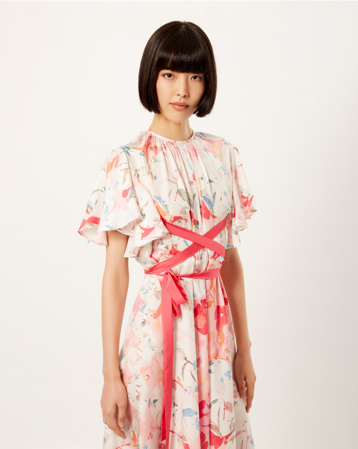 Blush Floret Midi Dress