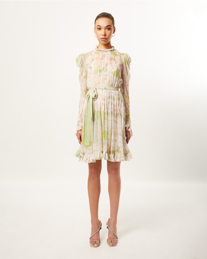 Mint Floret Short Dress