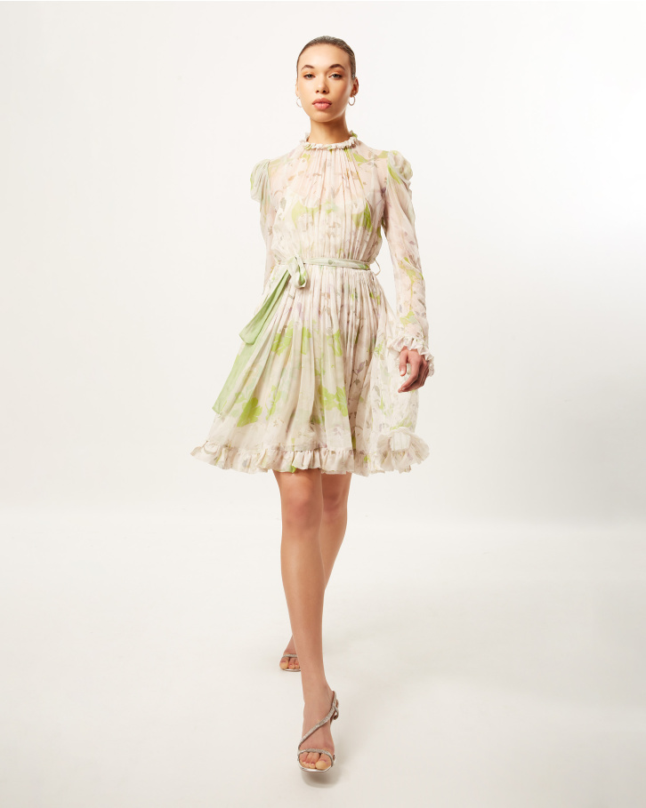 Mint Floret Short Dress