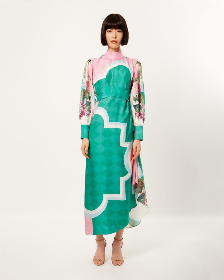 Mystic Grapevine Long Dress