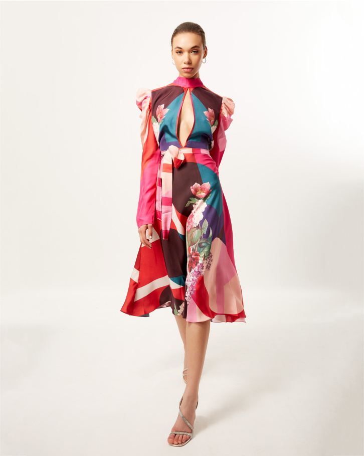 Botanic Wink World Midi Dress