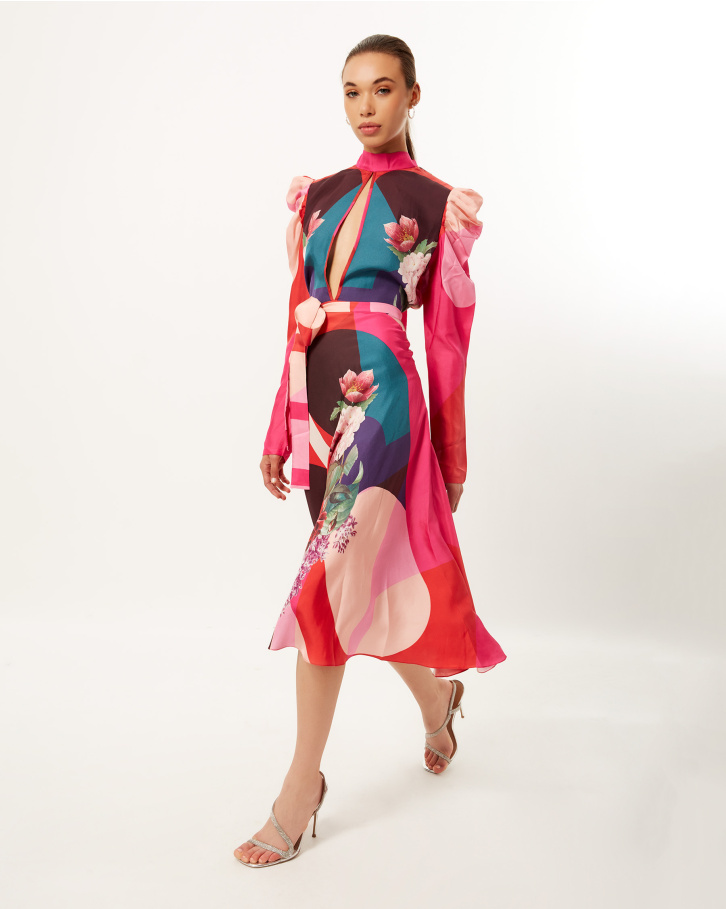 Botanic Wink World Midi Dress