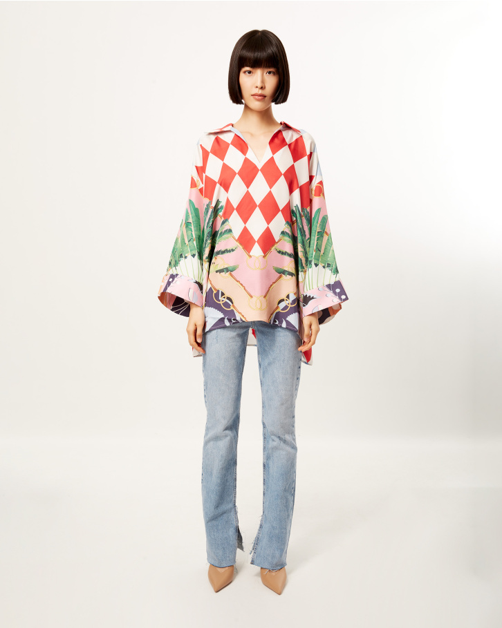 Dark Tropical Dream classic Blouse