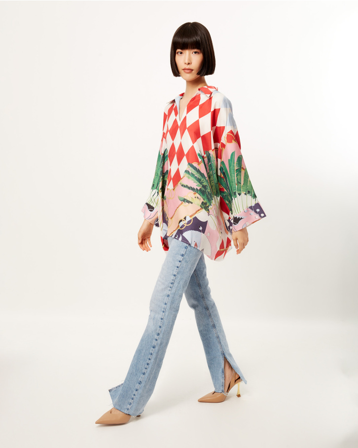 Dark Tropical Dream classic Blouse