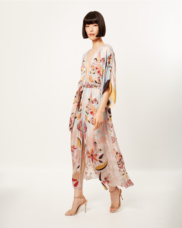 Enchanted Zinnia Long Dress