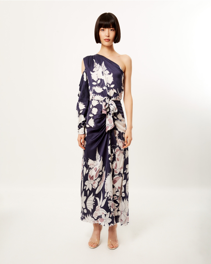 Midnight Zinnia Long Dress
