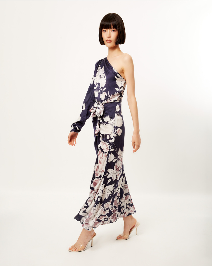 Midnight Zinnia Long Dress