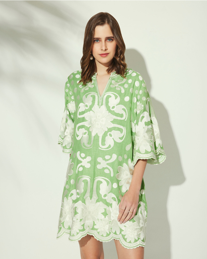 Apple Lea Linen Tent Dress