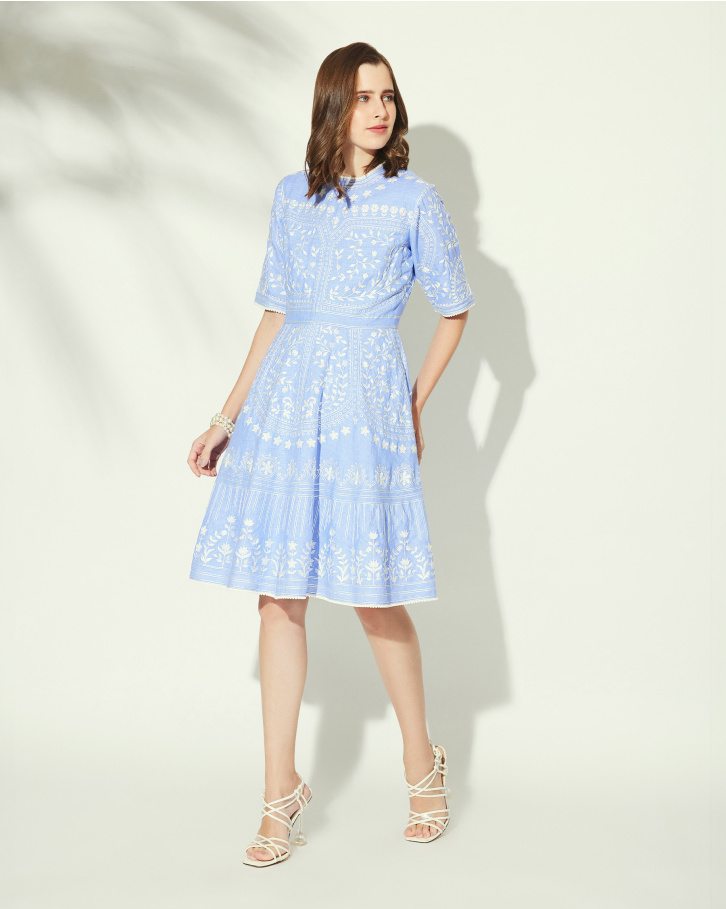 Periwinkle Lea Short Dress