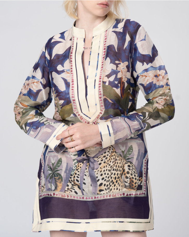 Chateau Cheetah Short Tunic