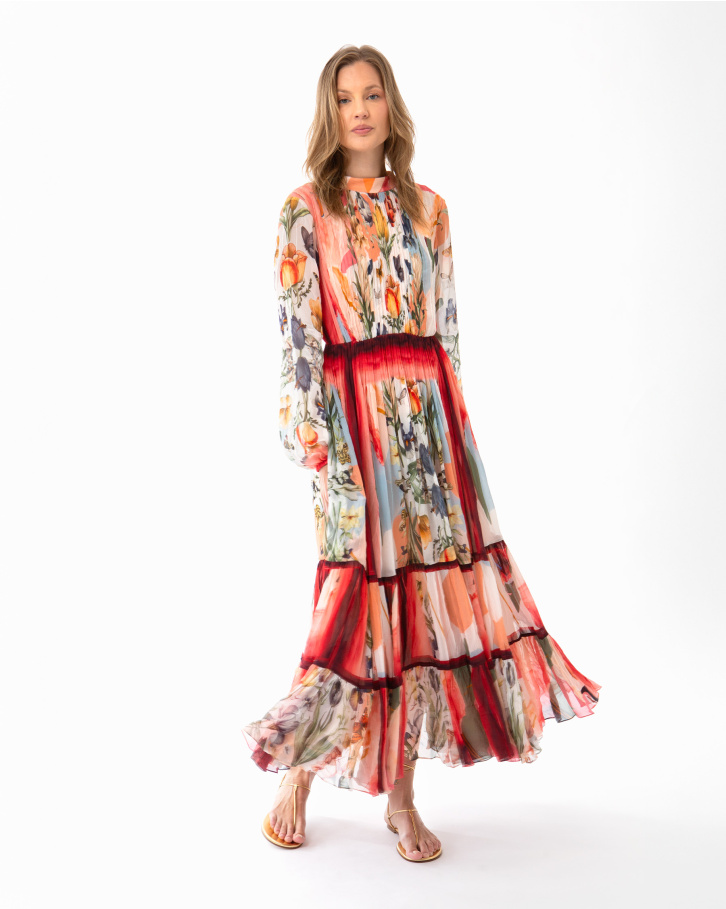 Floral Sonata Midi Dress