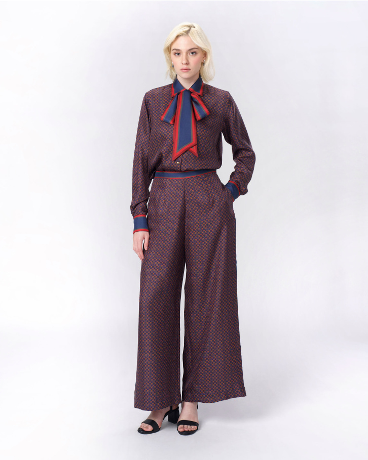 Oxblood Grid Co-Ord Set