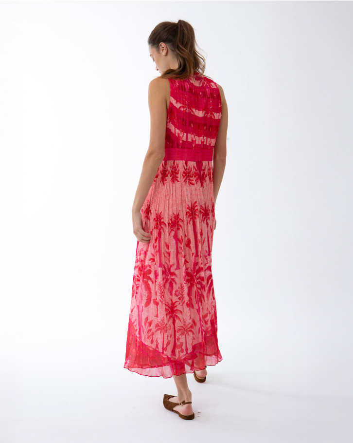 Palm Serenade Midi Dress