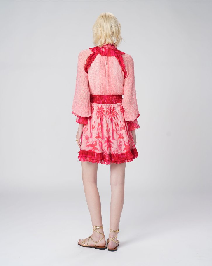Palm Serenade Short Dress
