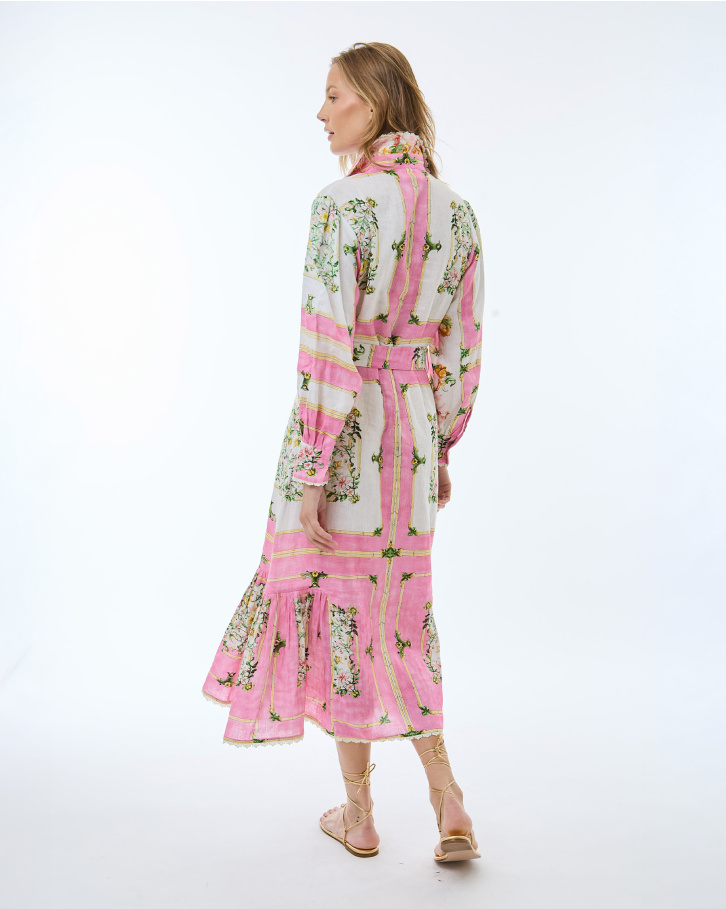 Pink Odyssey Midi Dress