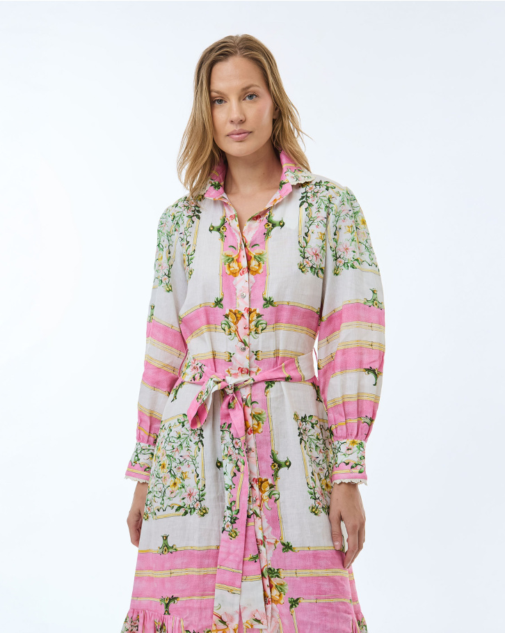 Pink Odyssey Midi Dress