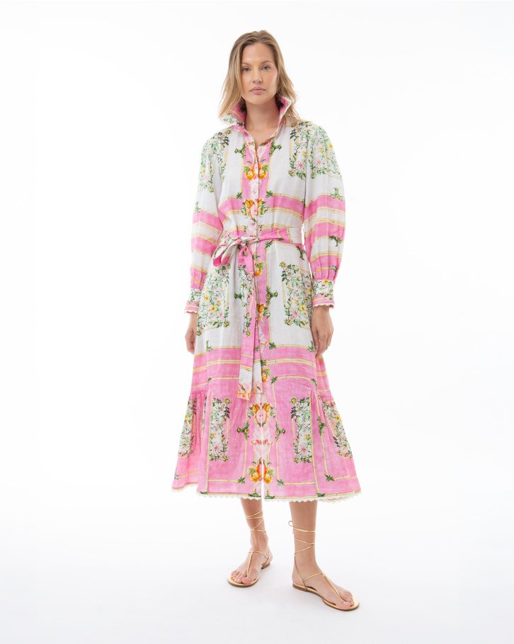 Pink Odyssey Midi Dress