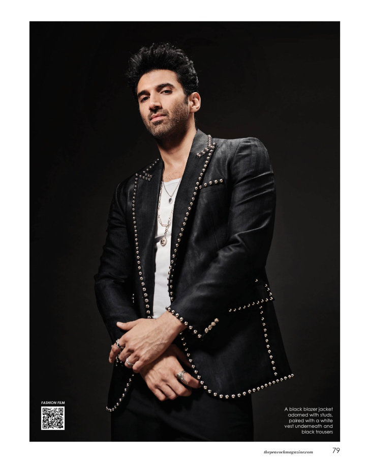 black blazer jacket with black trousers