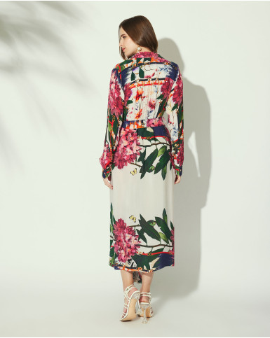 Eternal Bloom tie-up dress
